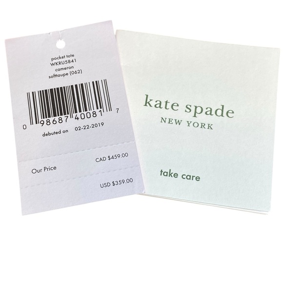 Kate Spade Cameron Taupe Large Tote - Picture 12 of 16